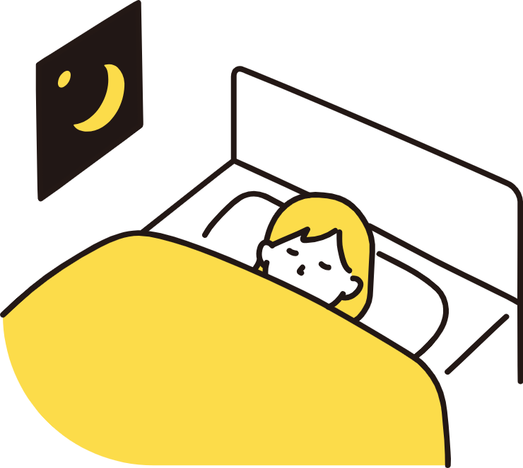 春の睡眠イラスト