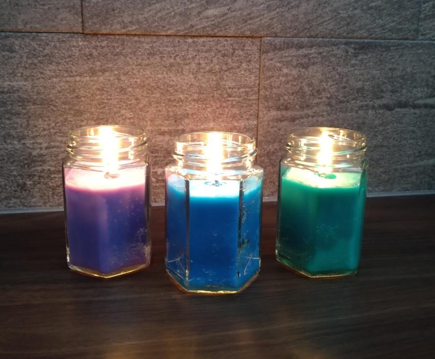 千田清掃キャンドル工作