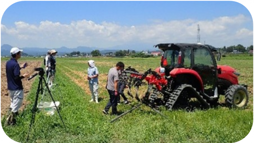 RTK基地局を活用した排水対策の作業調査（作業記録）