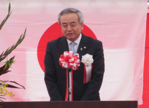 菅原市長の挨拶の写真です。