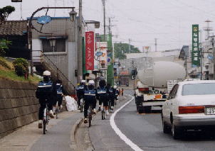 鹿島台町の歩道整備前の状況写真です