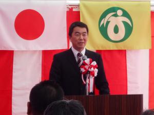 村井知事の挨拶の写真です。