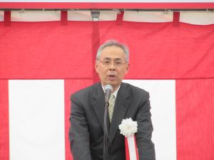 NEXCO東日本　小島東北支社長の挨拶の様子の写真です。