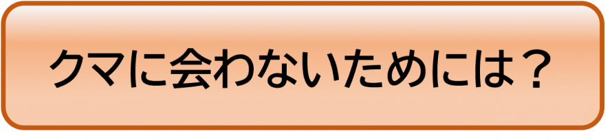 クマに会わないためには？