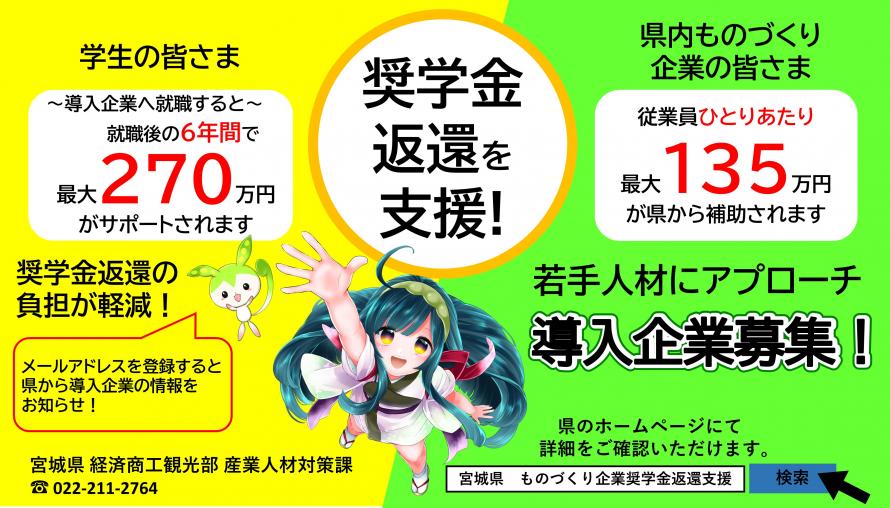 ものづくり企業奨学金返還支援事業