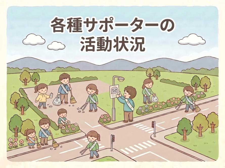 各種サポーターの活動状況