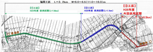 （主）中田栗駒線福岡工区道路画像2