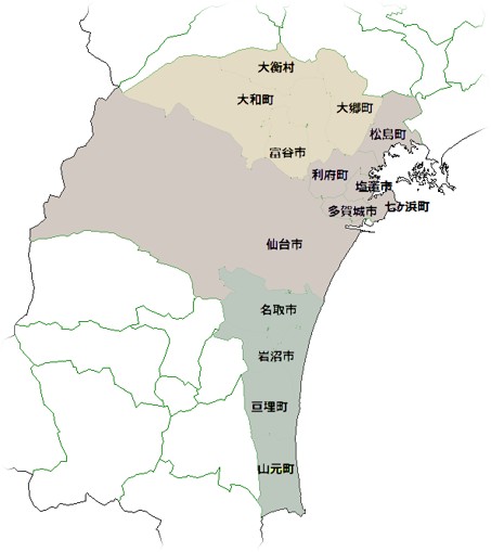 仙台管内地図
