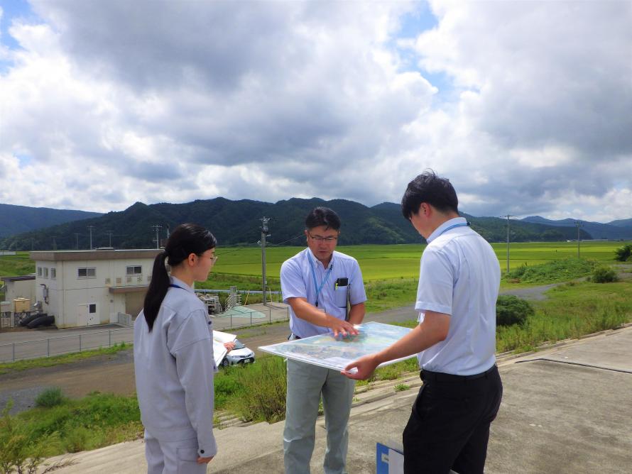 大川地区の視察