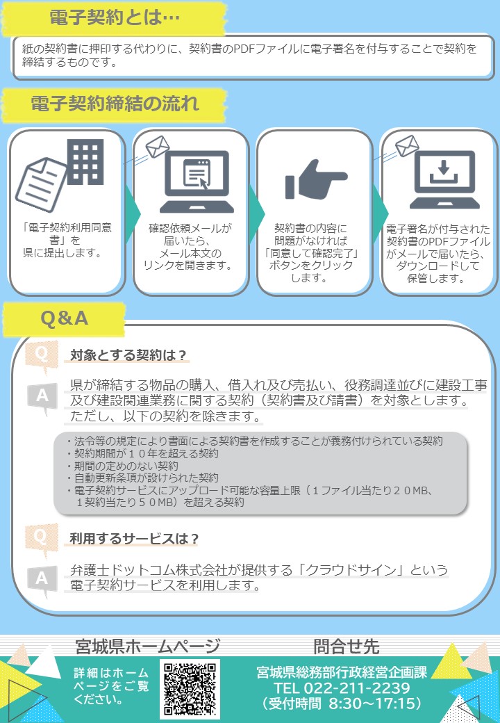 電子契約周知チラシ2