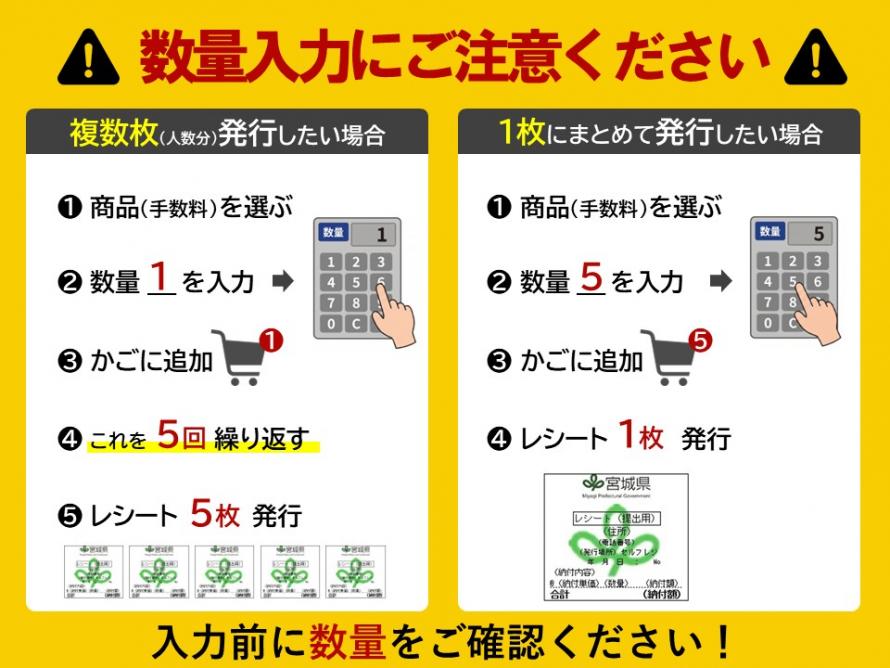 セルフレジ数量入力注意