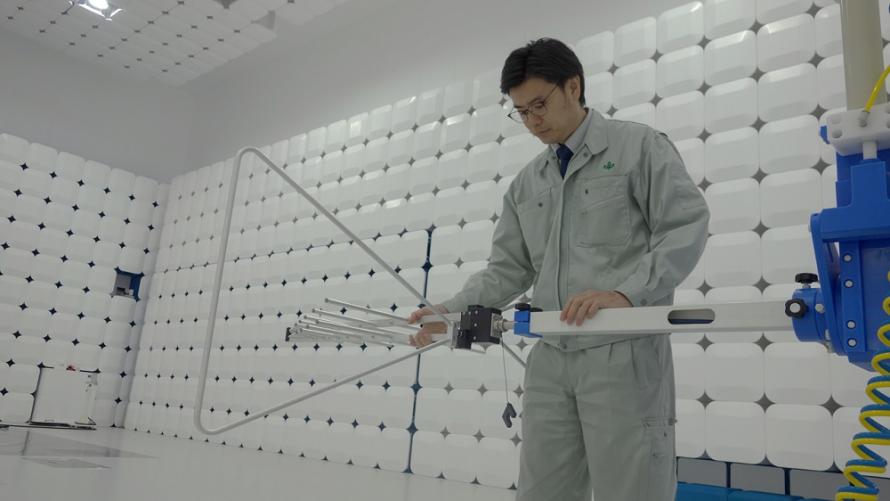 10m法電波暗室での装置設定