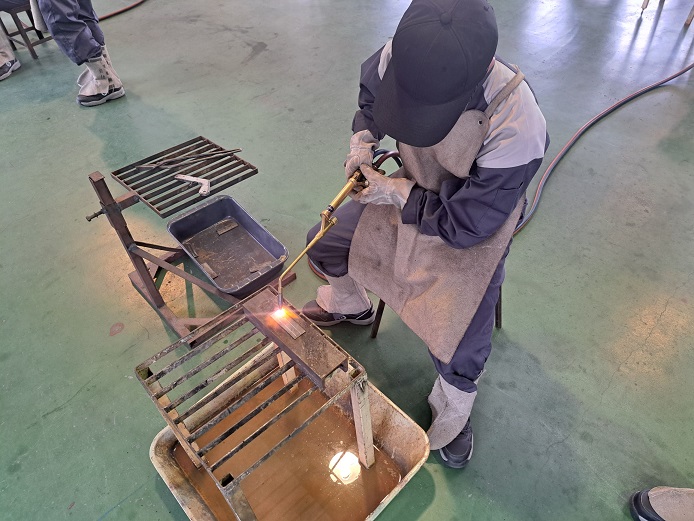 溶接作業の様子