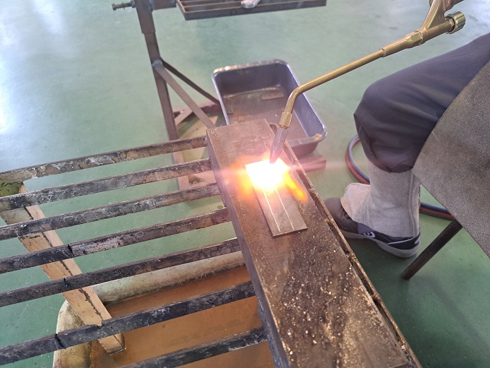 溶接作業の様子