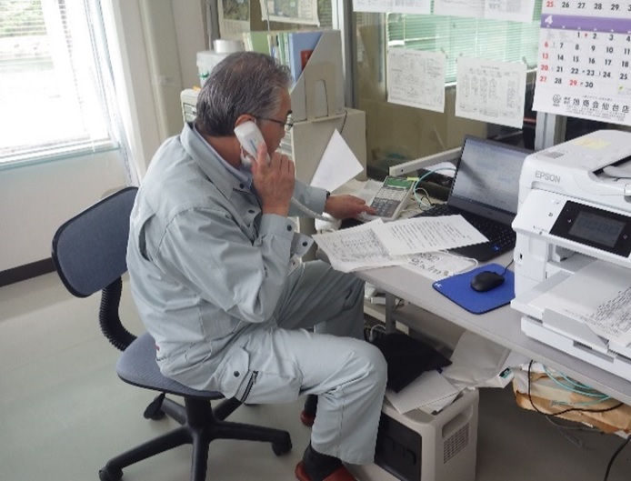 関係機関への情報連絡（樽水ダム）