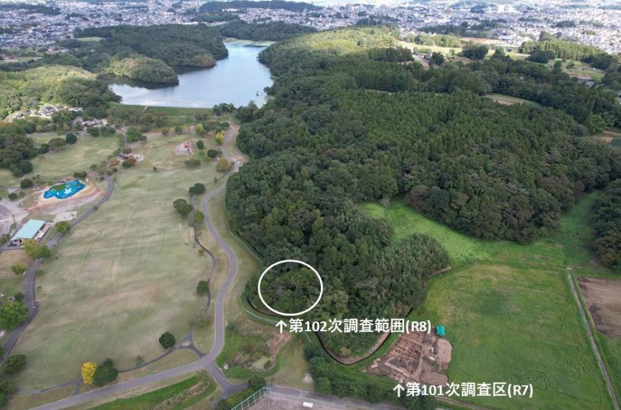 第102次調査区空撮