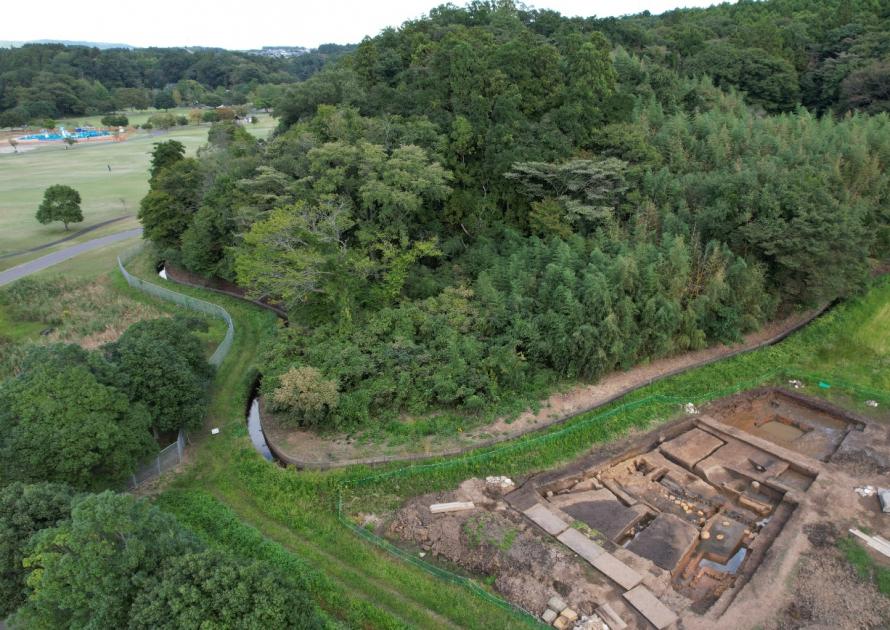 調査区と加瀬沼公園