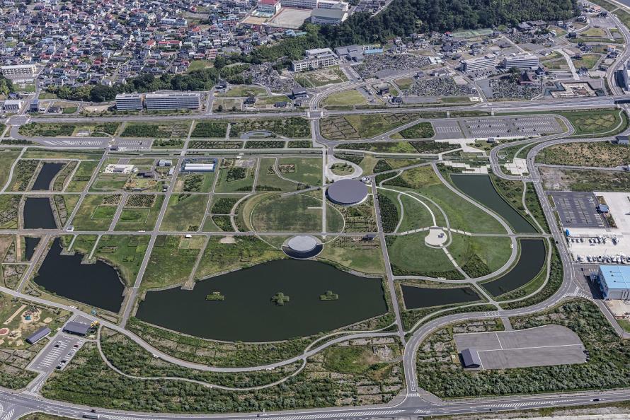 石巻南浜津波復興祈念公園_ドローン写真