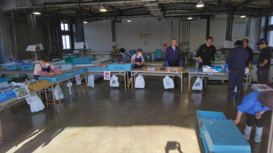 七ヶ浜 漁協の夕市