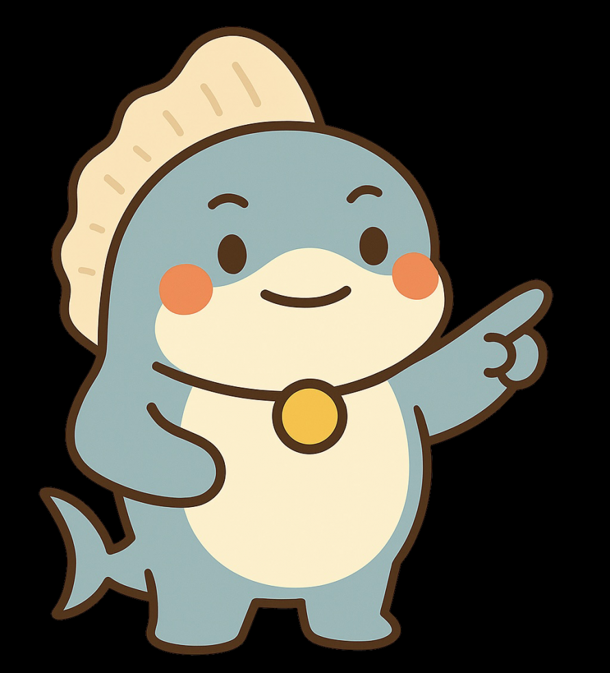 ふかひれ06（指さし）