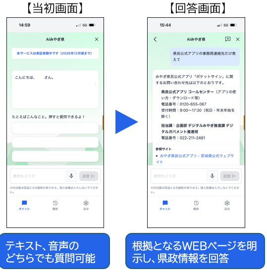 当初画面、回答画面のイメージ