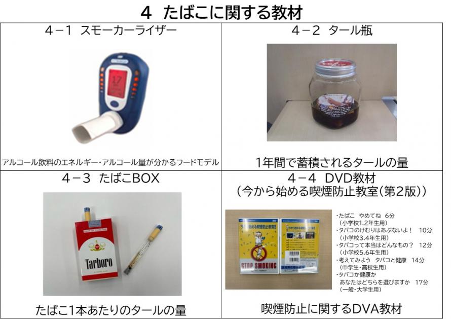 たばこに関する教材